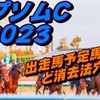 【エプソムカップ2023】出走馬予定馬データ分析と消去法予想