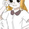 昨日と同じキャラを描いたつもりだったが髪色とか全然違った