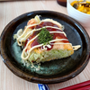 ライスペーパーで作るキャベツのお好み焼き風