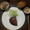 ステーキと黒豆おこわ