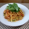 水菜のパスタ①トマトソース