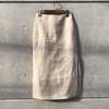 【AURALEE】LINEN GABARDINE SLIT SKIRT