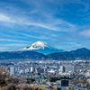 弘法山公園・中腹から望む富士山