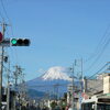 三保の街からの富士山