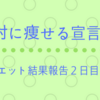 ZOZOスーツダイエットで絶対に痩せる宣言！ダイエット結果報告２日目