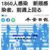 【新型コロナ速報】千葉県内4人死亡、1860人感染　新規感染者、前週上回る（千葉日報オンライン） - Yahoo!ニュース