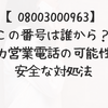 【08003000963】この番号は誰から？電力営業電話の可能性と安全な対処法