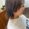 イエローベースのブリーチ毛に【アッシュグレージュ】