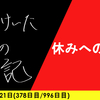 【日記】休みへの渇き