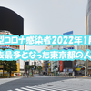 新型コロナ感染者2022年1月過去最多となった東京都の人出