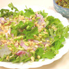 セリ入り中華風刺身（料理）・香りで気分すっきり