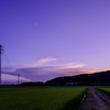岩舟の田園夕景（栃木県栃木市）