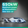 MissionH24の新しい電気水素耐久レースカー⚡️💦は、最大650kWの巨大なパワーを特徴とする！✳️ 