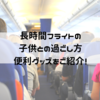 飛行機の中での子供との過ごし方～あると助かる！便利グッズを紹介～