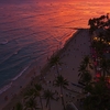 Resort after sunset (View from the hotel window)