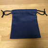 最近作ったもの パターンレーベル発送袋に印刷された巾着（大きさ変更あり） デニム生地
