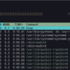 topコマンドをより見やすくしたhtopコマンドを使ってみる