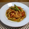 塩昆布のパスタ①トマトソース
