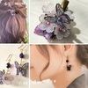 桜と蝶モチーフのヘアクリップ＆ピアス