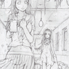 廃墟の霊　下描き
