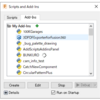登録されたスクリプト/アドインの管理ファイル2