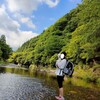 永源寺付近で川遊び