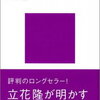 191119　立花隆　／　『「知」のソフトウェア』　読書グラフィ　今日読んだ本