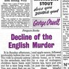 Decline of the English Murder