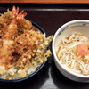 てんや あさり小天丼 ＆ 冷やし明太小うどん