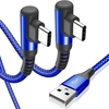 USB Type C ケーブル L字 2本セット 1m Sweguard USB-C to USB-A ケーブル 充電しながら使えて便利