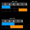 ABC 093 B - Small and Large Integers