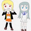 オリキャラのイラストと花奏すずのイラスト！