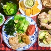 焼き豚しゃぶ 手づくりおろしポン酢で　焼きナスにはショウガたっぷり