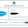 Salesforce認定アドミニストレーターに合格しました