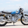 SR400と大阪天保山の第七岸壁「ナナガン」の写真を撮った