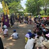 子どもたち食い入るように紙芝居