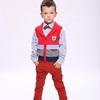 The bright colors of the kid's pants how to match it?