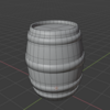 Blenderで木の樽を作る～その１～