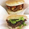 モスライスバーガー（海鮮かき揚げ、焼肉） at モスバーガー_池袋西口店 