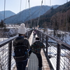 湯西川温泉旅行2日目、雪遊びと日光で迷路の日