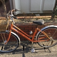 【chariyoshy 出品】中古自転車 6段ギア オートライト有り chariyoshy出品)クロスバイク、ブラック、ギア付き、LEDライト付き