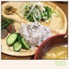 今夜のワンプレート、健康診断に向けてヘルシーごはん。