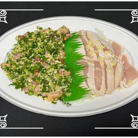 🚩外食日記(1633) 宮崎 「高野酒店」③より、【3種盛り(地どりタタキ