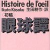 Ｇ・バタイユ「眼球譚」（07.11.08）