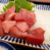 三洋食堂@大田市場（本まぐろ中とろぶつ定食（大エビフライ付））