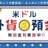 地元銀行からもらった「外貨預金キャンペーン」チラシ