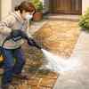 いつの間にか年末｜高圧洗浄機で玄関前を大掃除