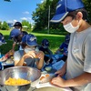 秋の味覚と野外料理