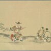 絵巻／加言二十四孝・21　張孝張礼「兄弟喧嘩を見守る盗賊」