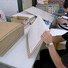 ダンボール版の緩衝材　午後からは自由活動